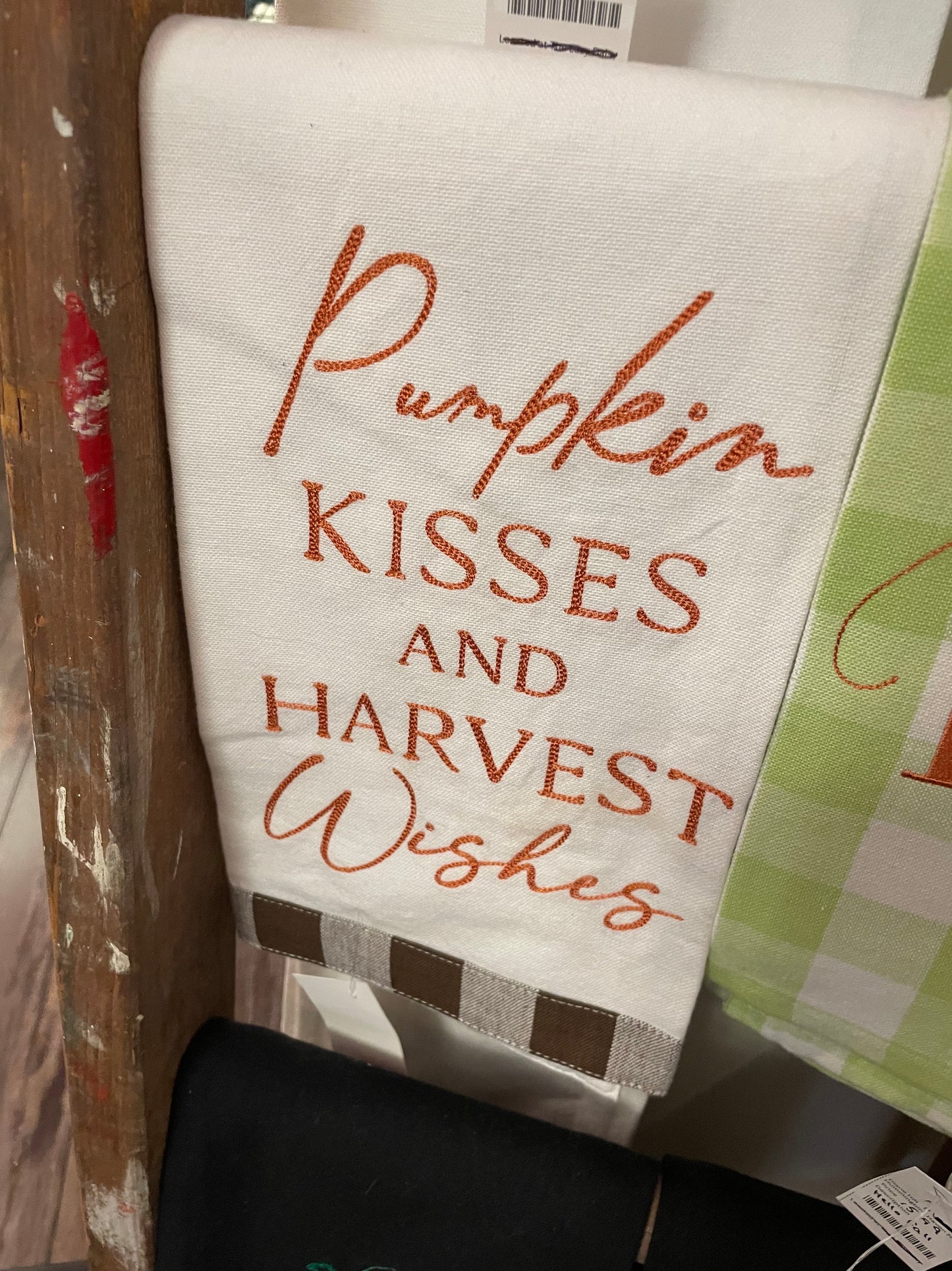 Embroidered tea towels