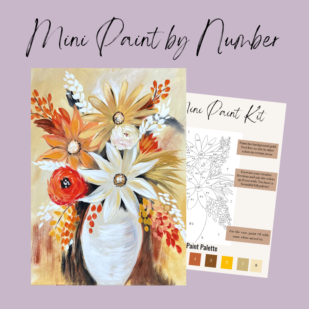 Fall bouquet Mini Paint By Number