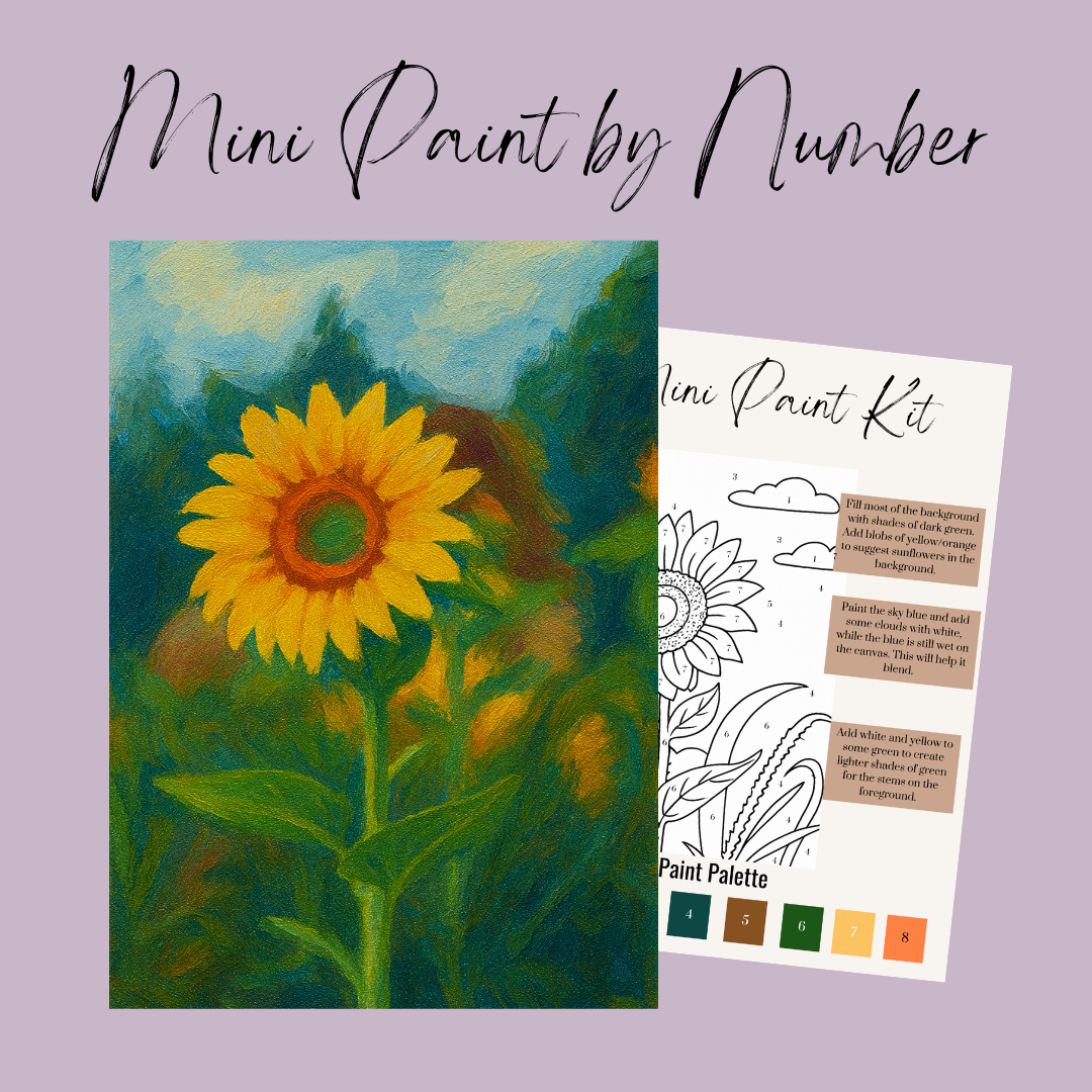 Original Sunflower Mini Paint By Number