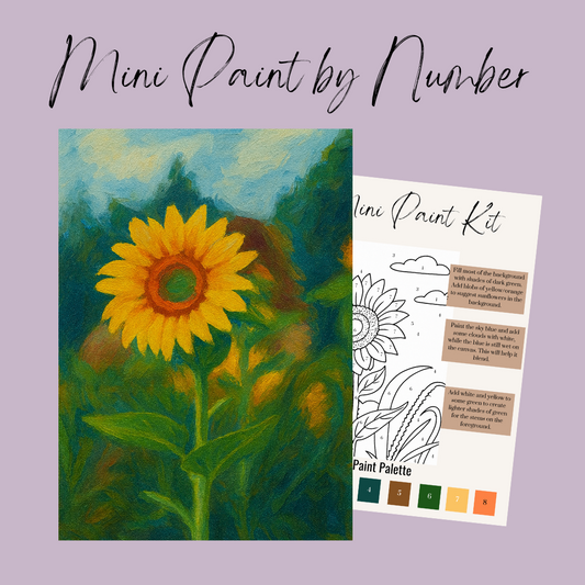Original Sunflower Mini Paint By Number