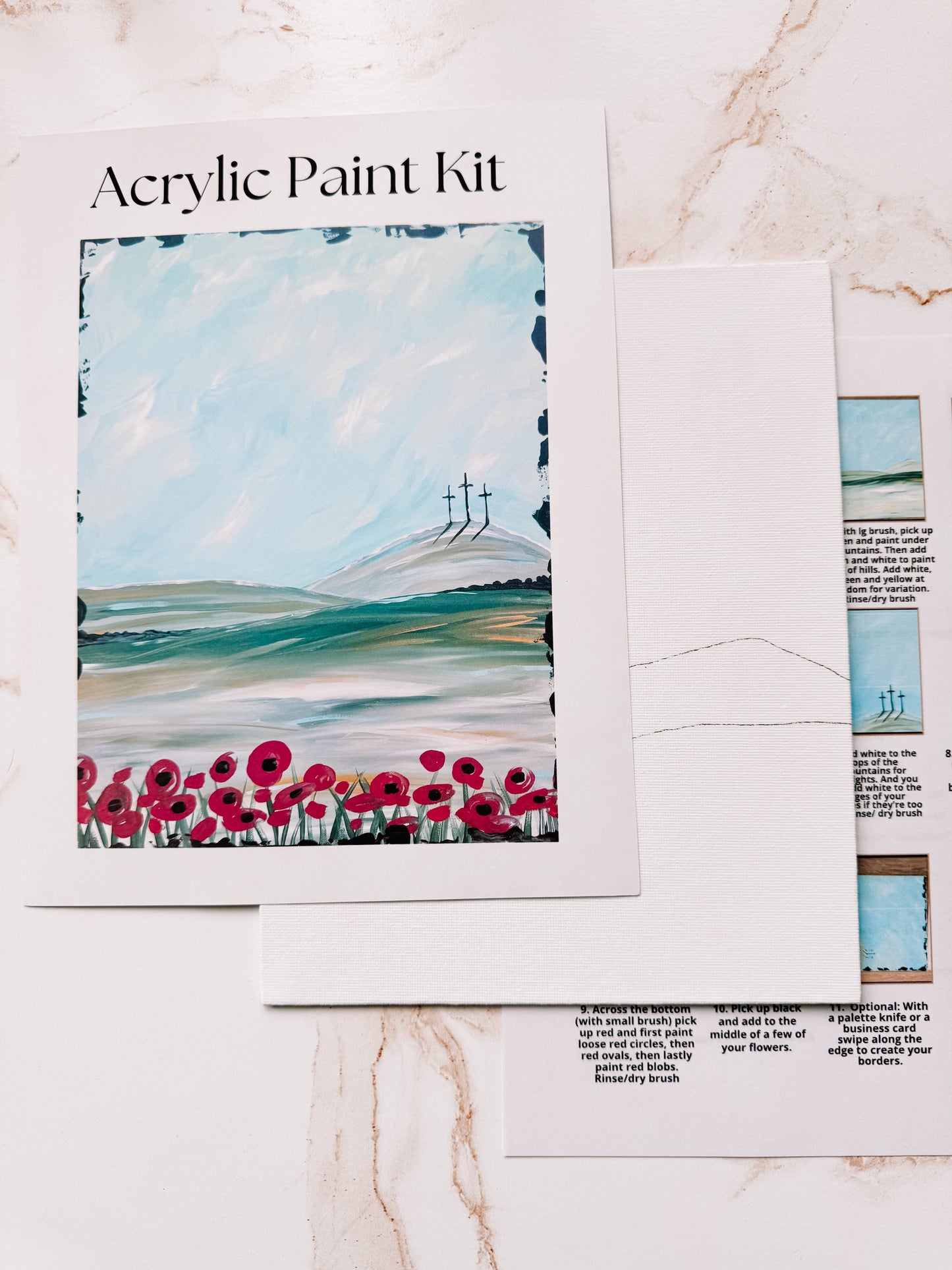 Three Crosses Acrylic Paint Kit