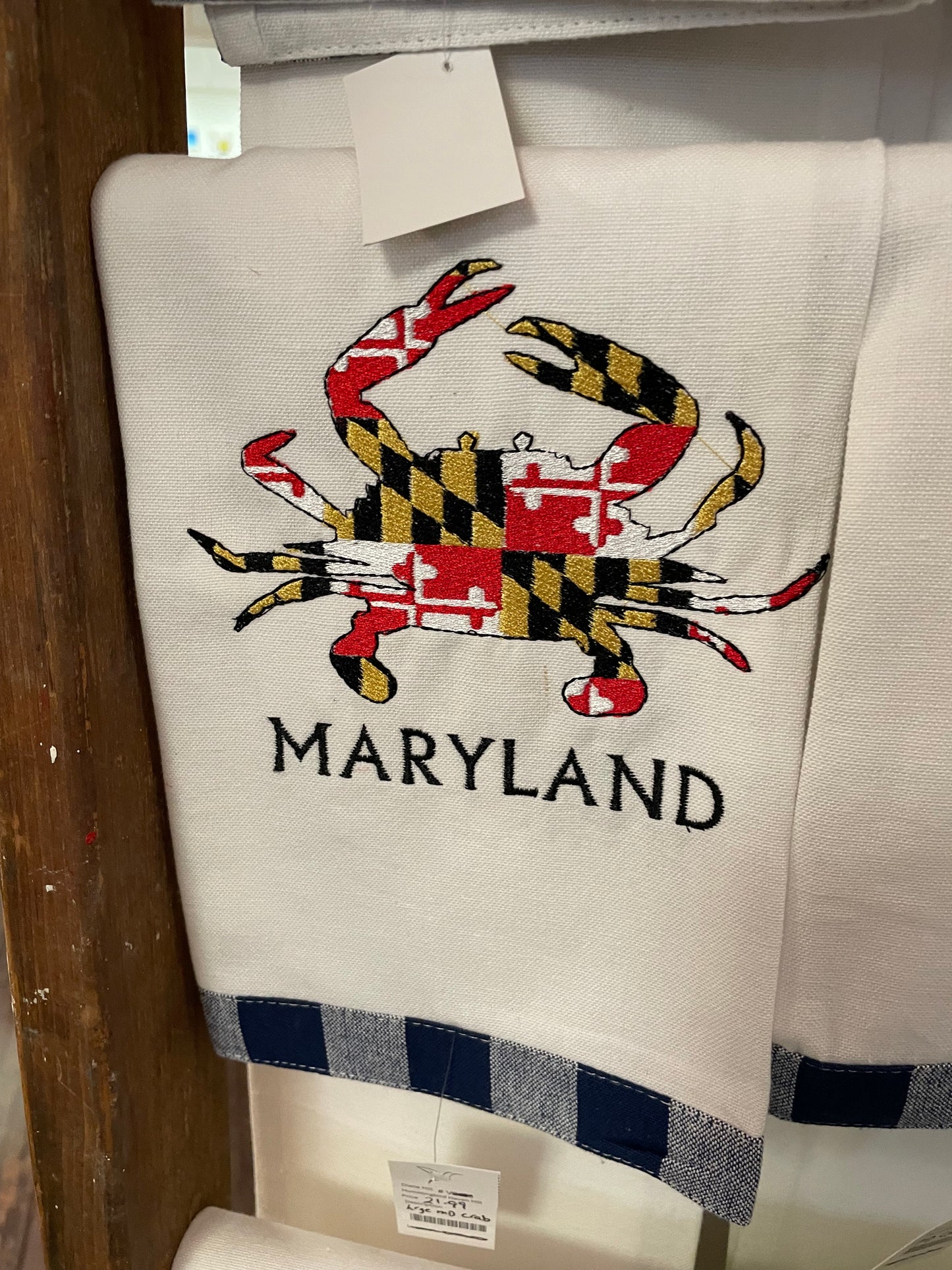 Embroidered tea towels