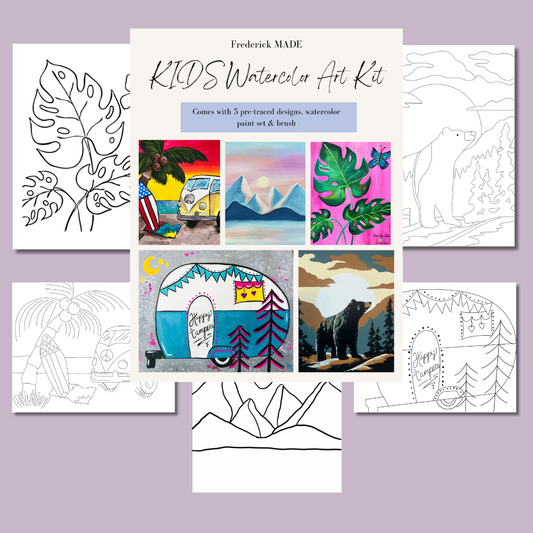 Kids Watercolor Kit - Camping