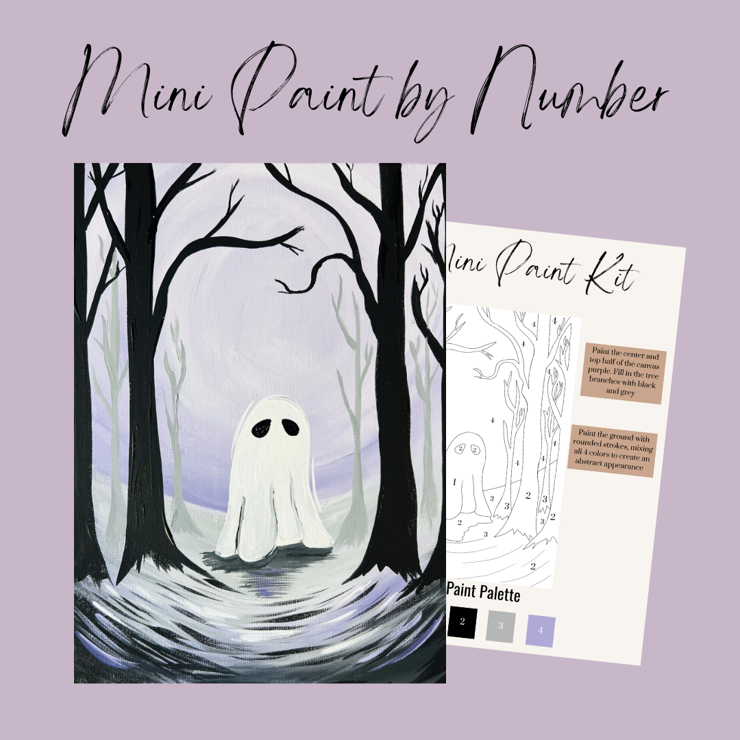 Ghost in the Woods Mini Paint By Number