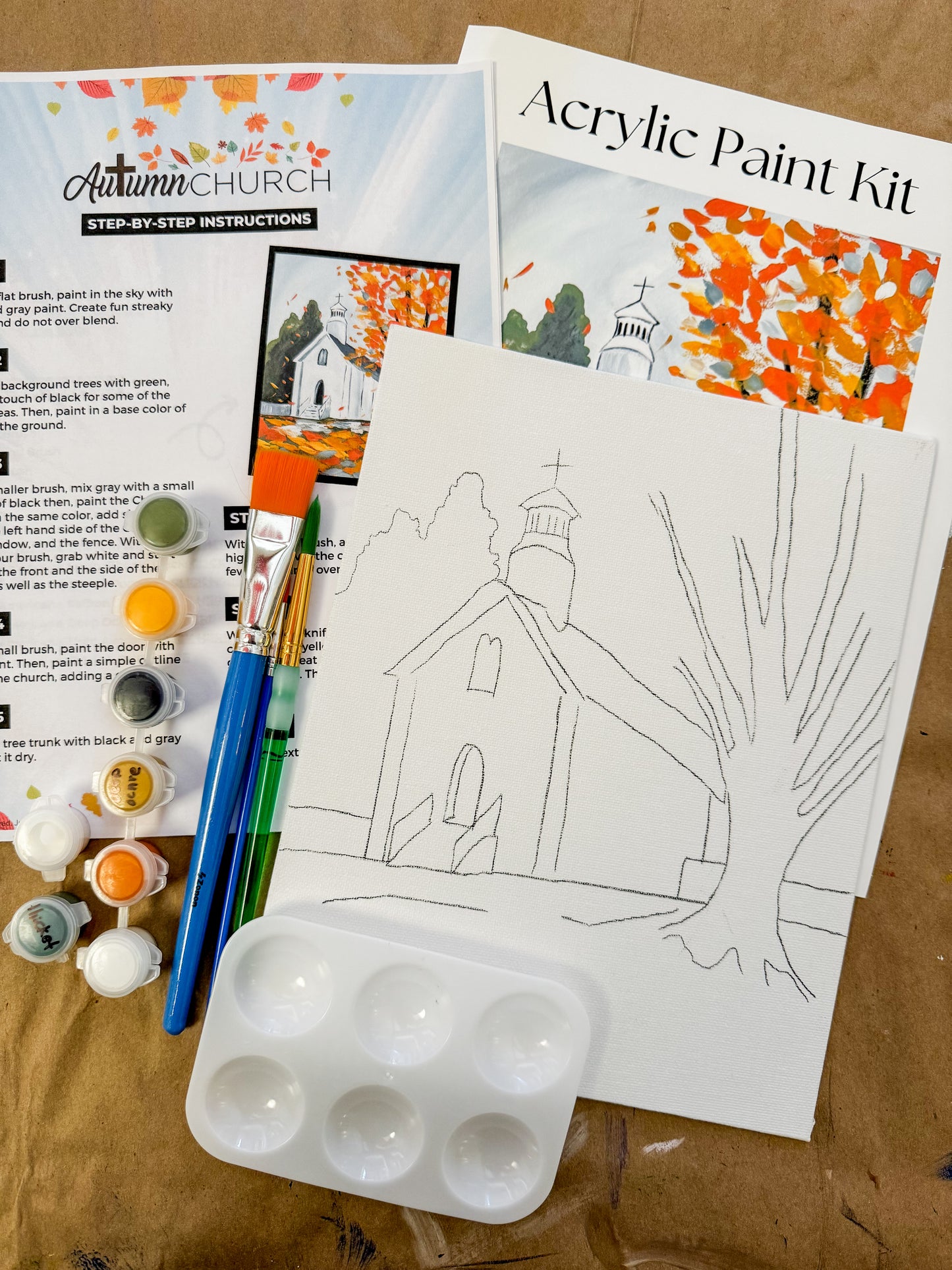 Autumn Church Paint Kit