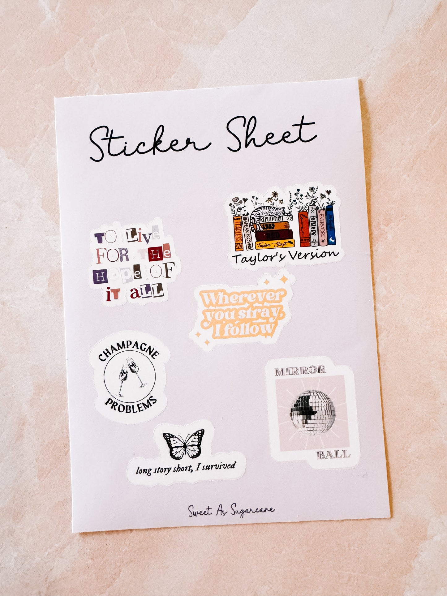 Mini Swiftie Sticker Sheet