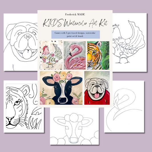 Kids Watercolor Kit - Animals