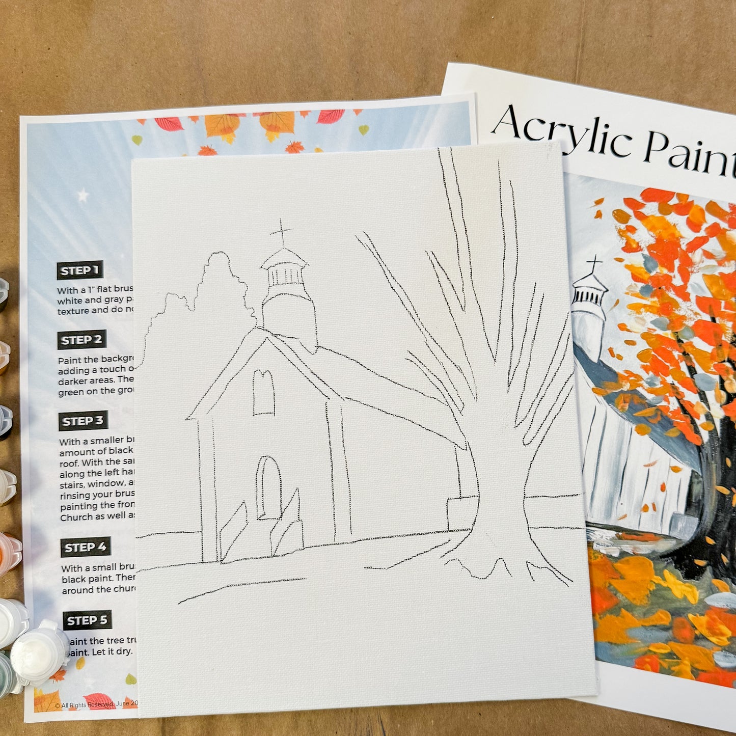 Autumn Church Paint Kit