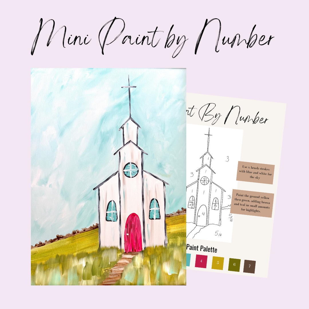 Spring Chapel Mini Paint By Number