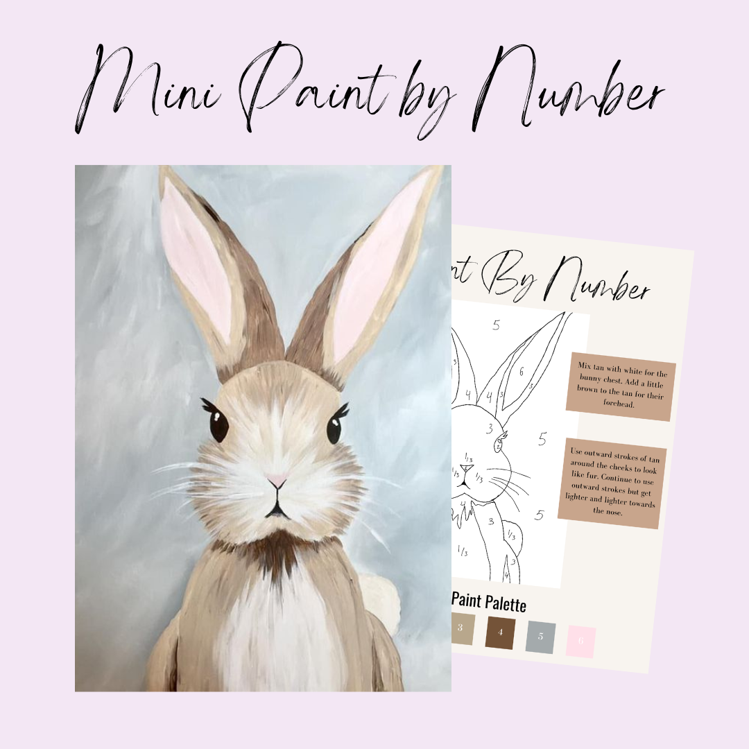 Bunny Portrait Mini Paint By Number