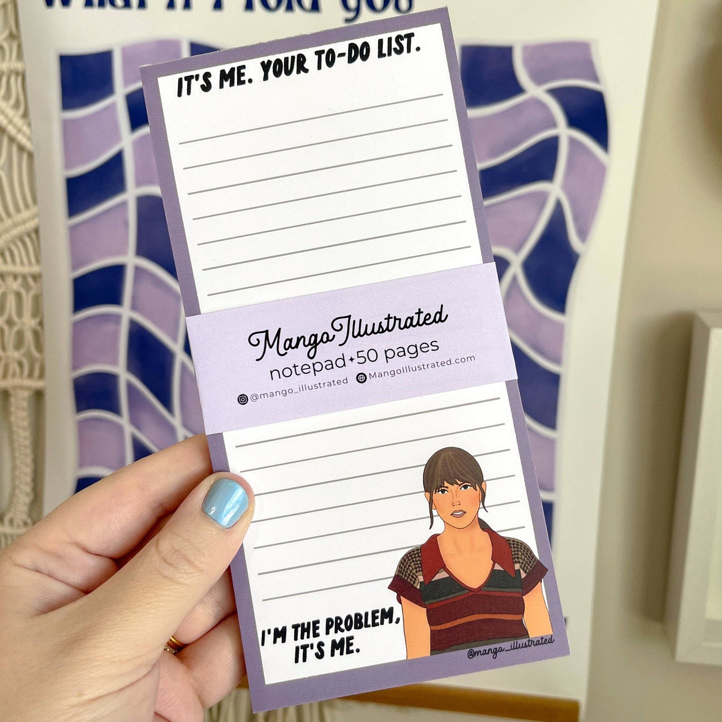 Lavender Anti-Hero notepad