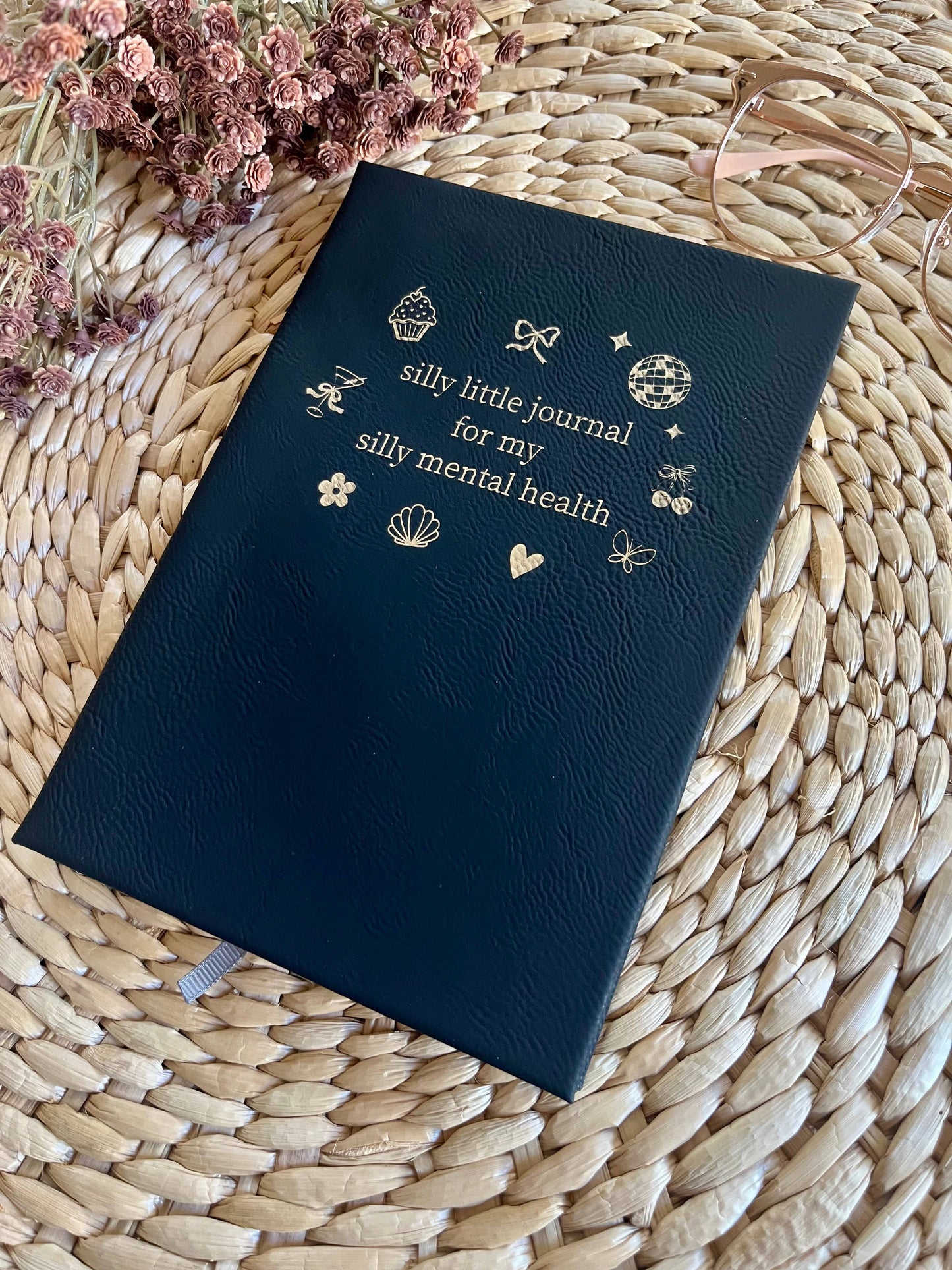 Silly Mental Health Leatherette Journal