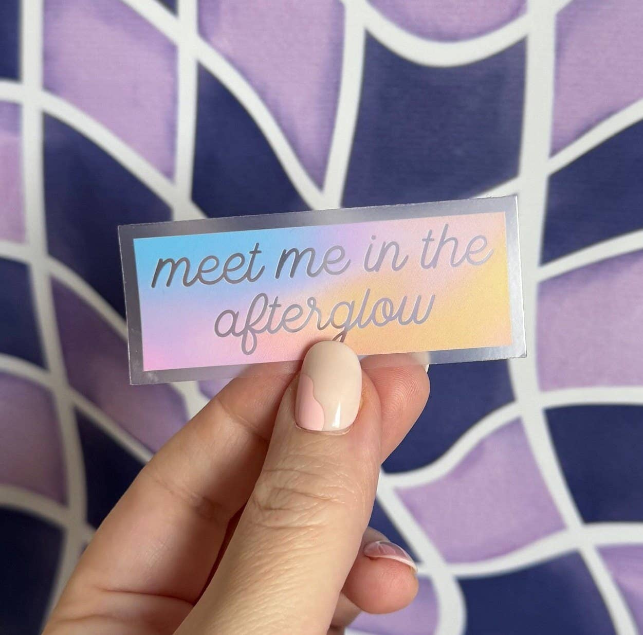 CLEAR Meet me in the afterglow sticker