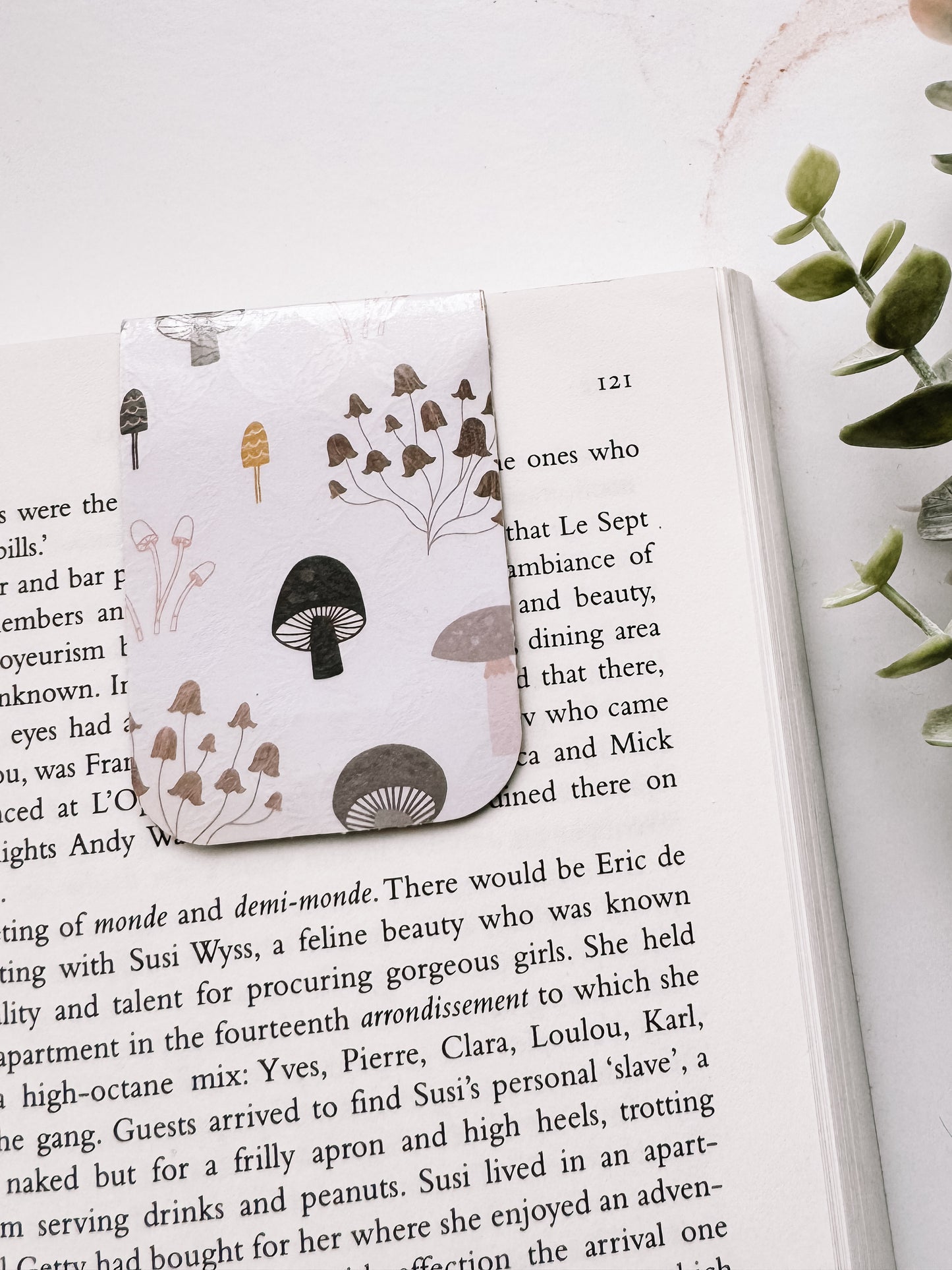 Mushrooms Magnetic Bookmark