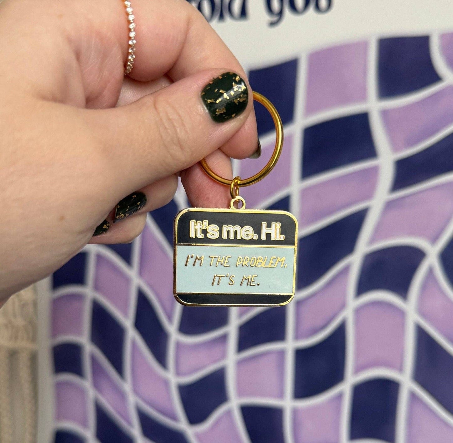 It’s me Hi I’m the problem It’s me keychain
