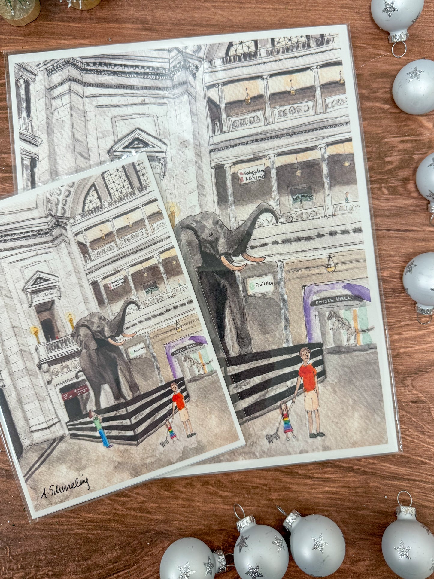 Natural History Museum Watercolor Print