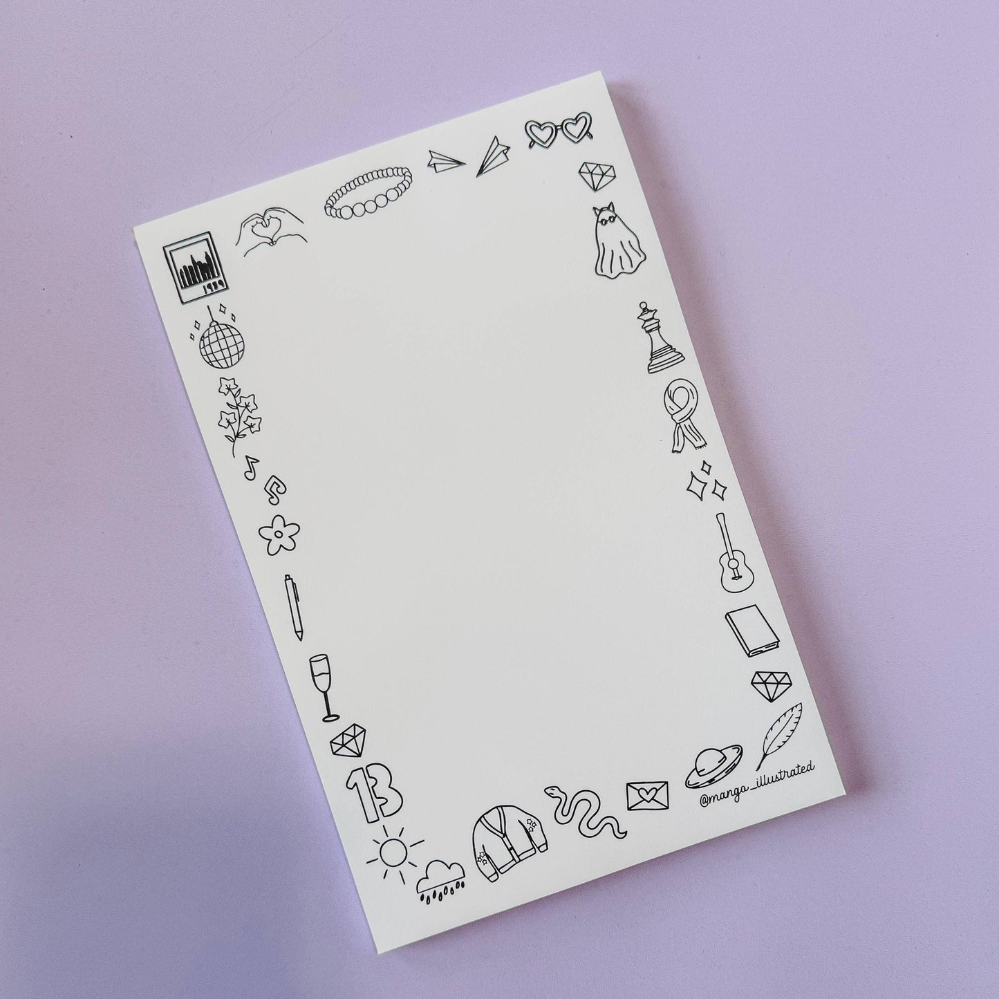 Eras doodles color-in notepad
