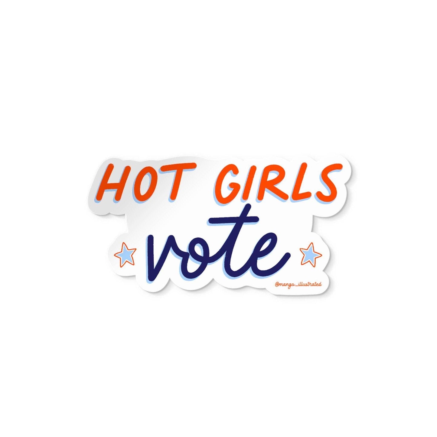 Hot girls vote sticker