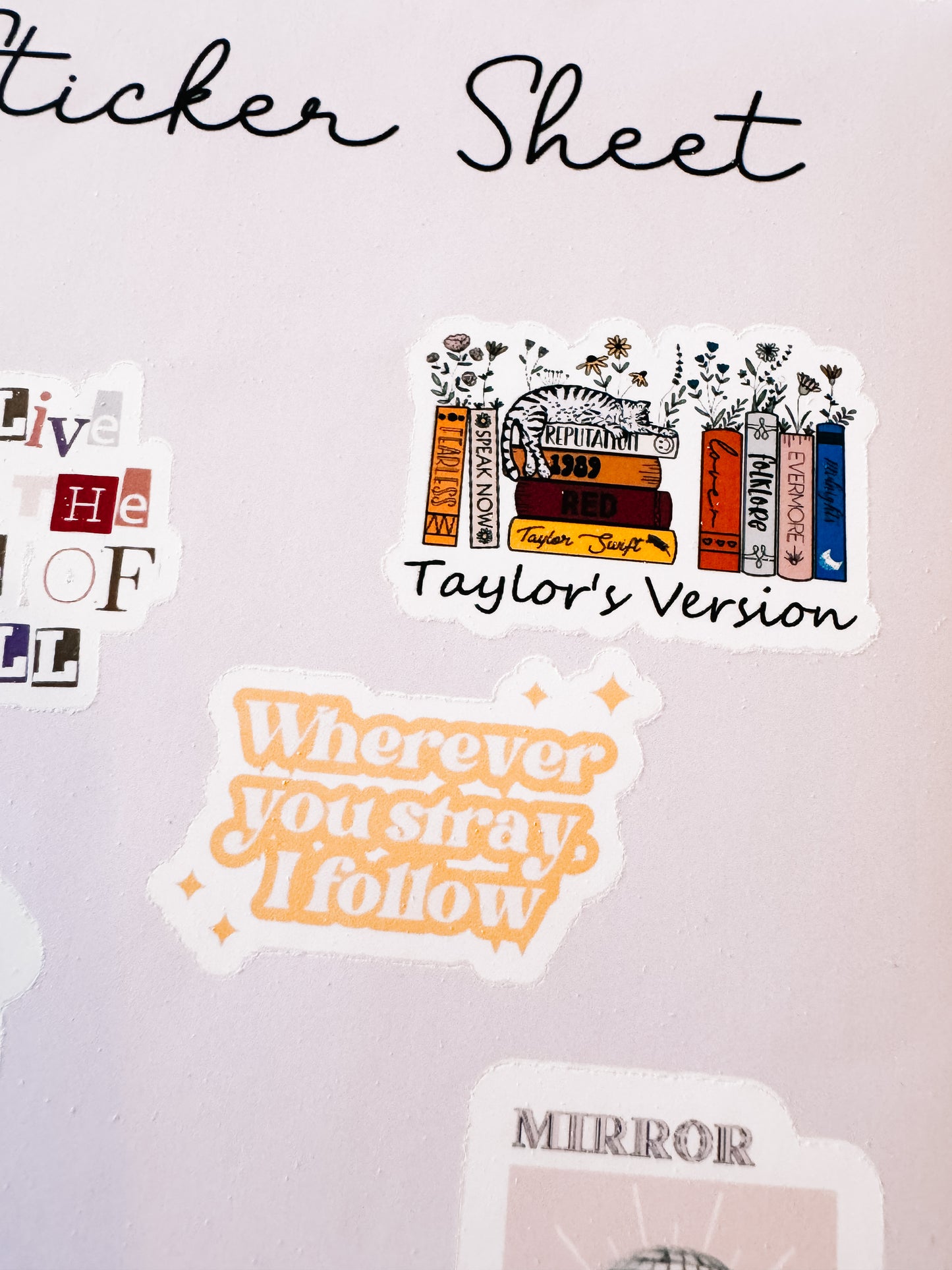 Mini Swiftie Sticker Sheet