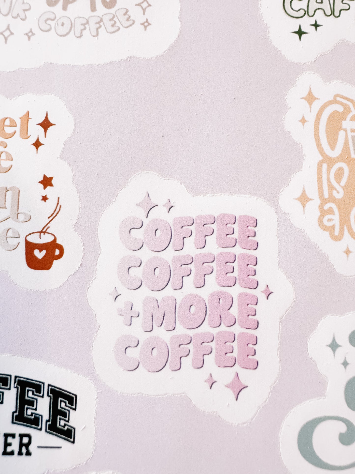 Coffee sticker sheet