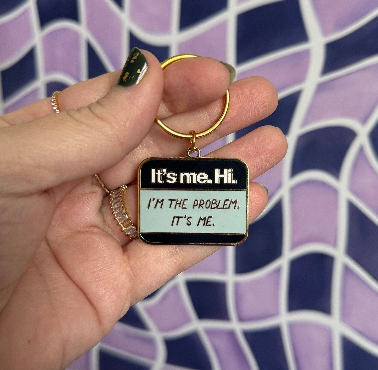 It’s me Hi I’m the problem It’s me keychain