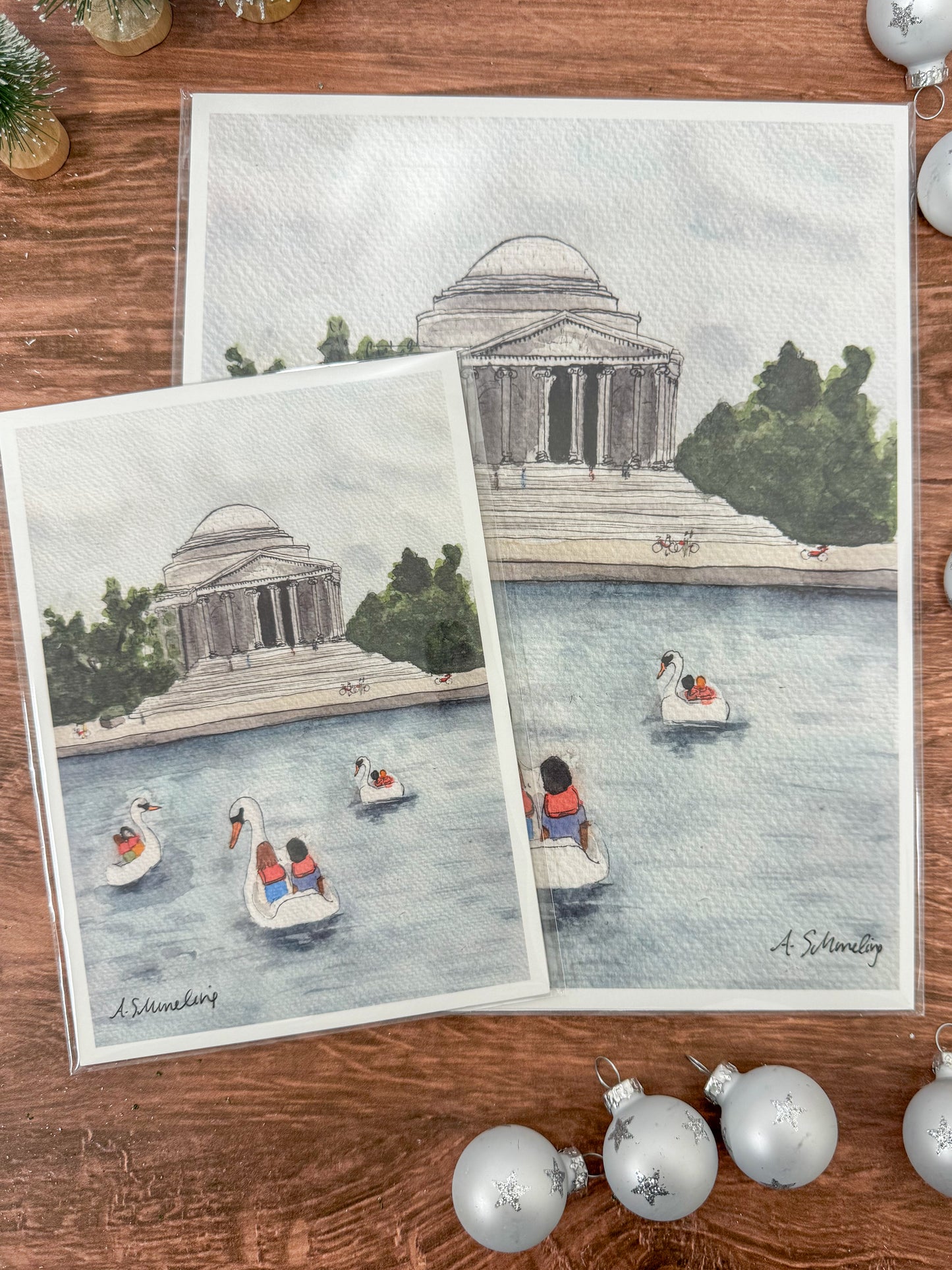 Jefferson Memorial Watercolor Print