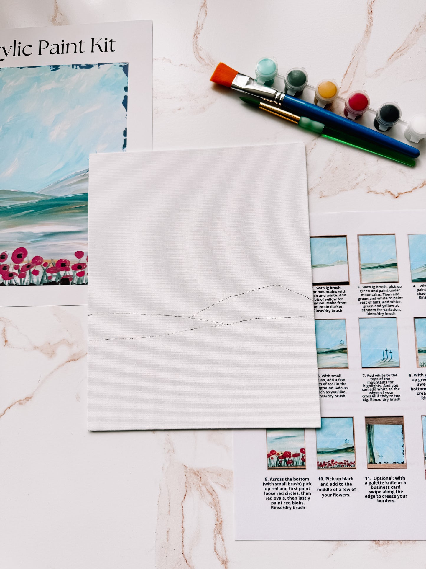 Three Crosses Acrylic Paint Kit