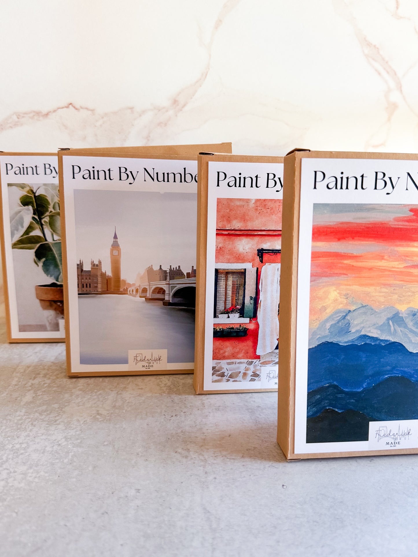 Mountain Sunrise Mini Paint By Number