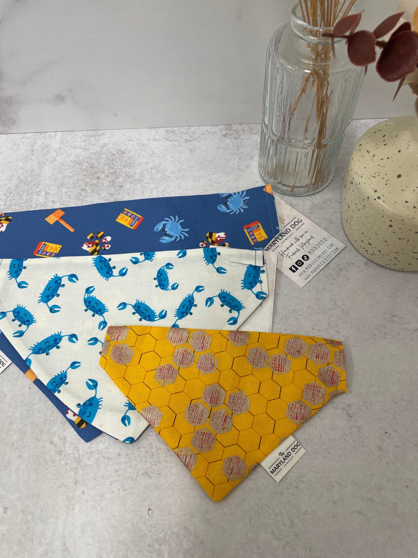 Dog collar bandanas