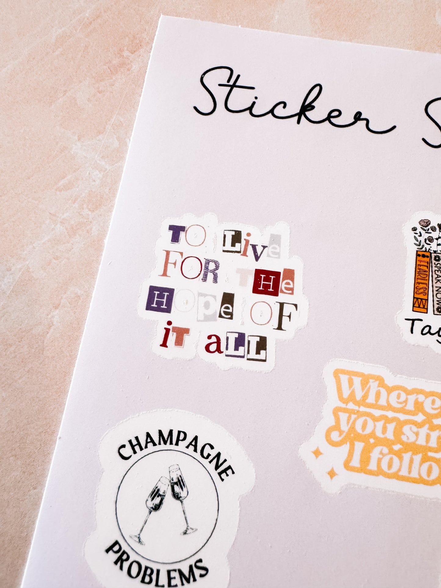 Mini Swiftie Sticker Sheet
