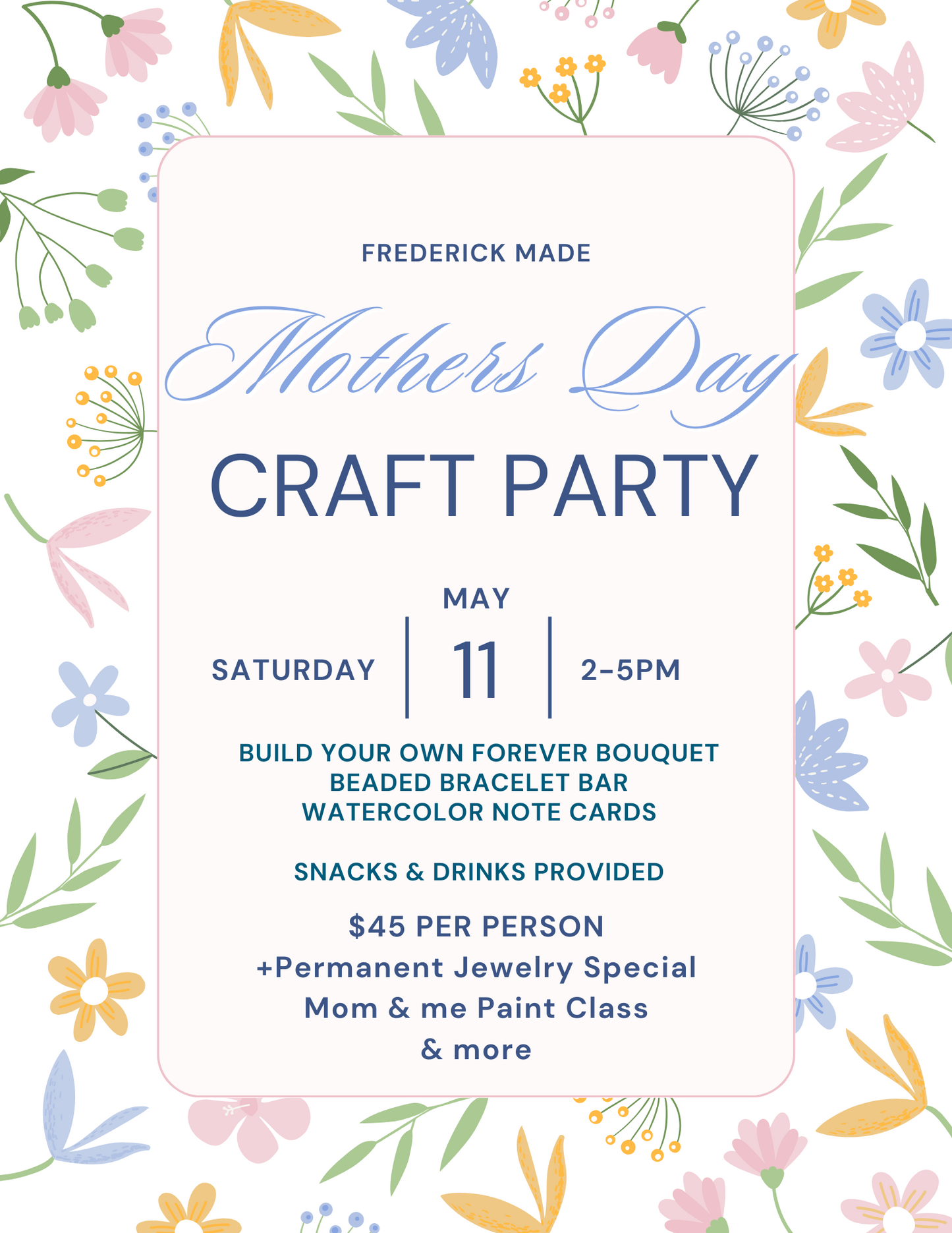 Mothers Day Craft Party - May 11