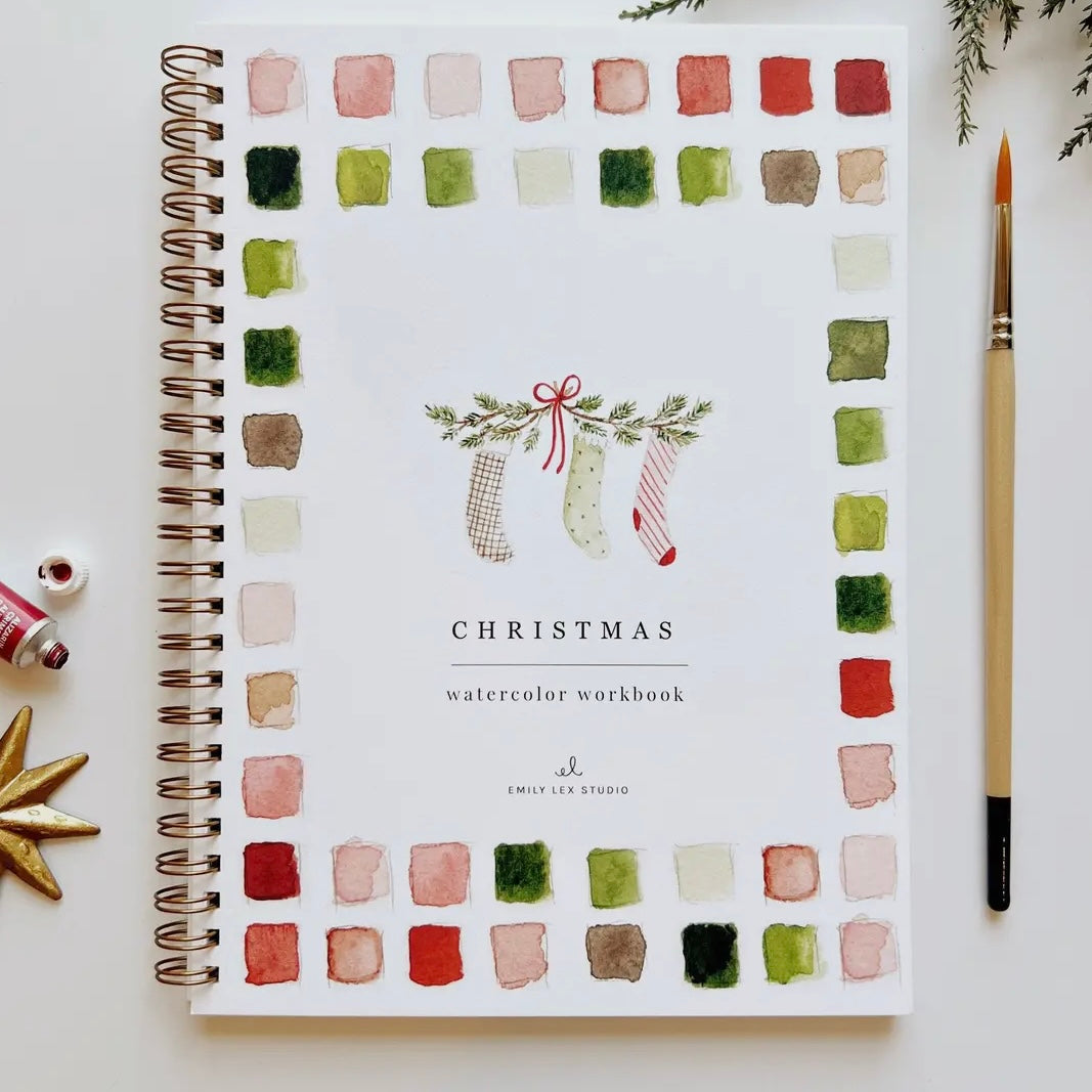PRE-ORDER Christmas Watercolor Workbook