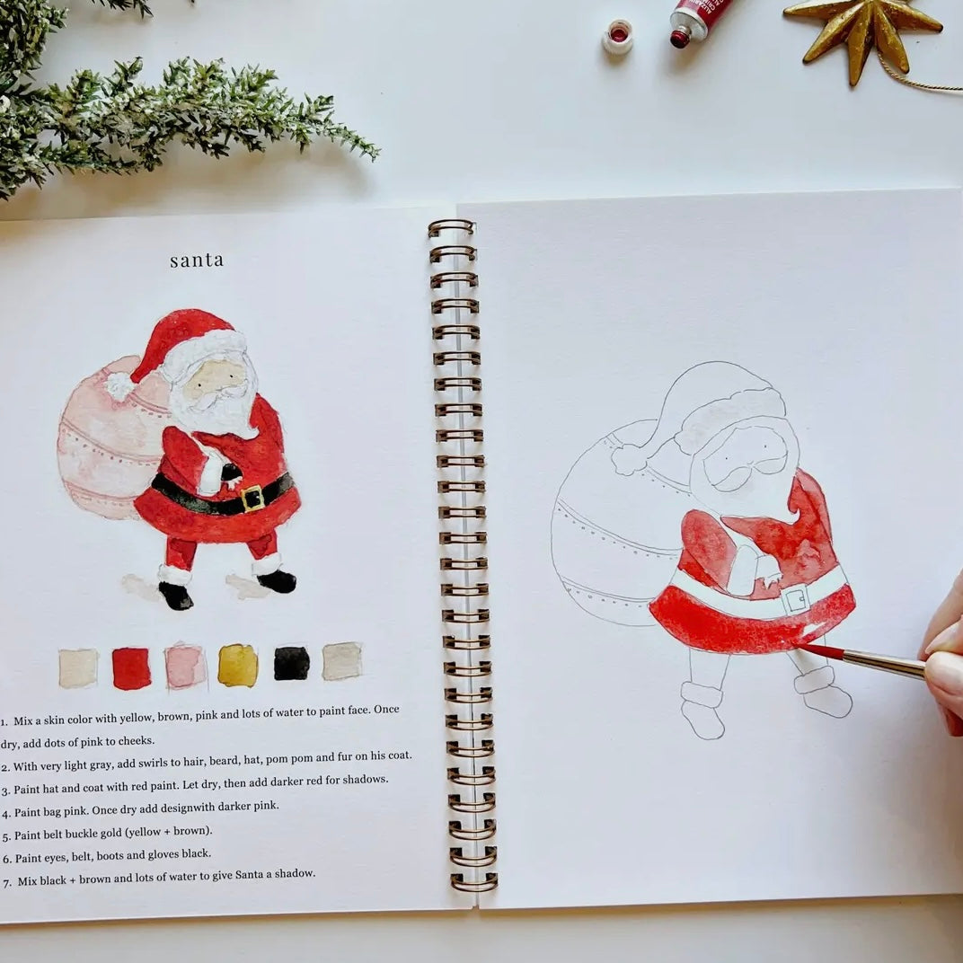 PRE-ORDER Christmas Watercolor Workbook