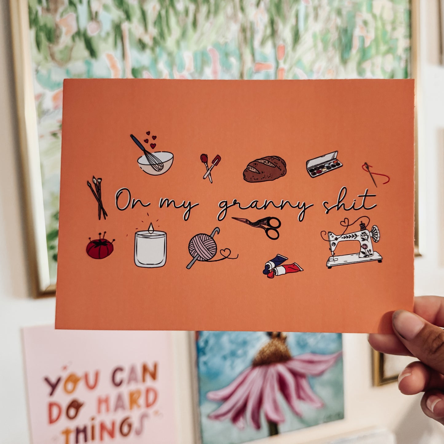 On my Granny Shit Art Print