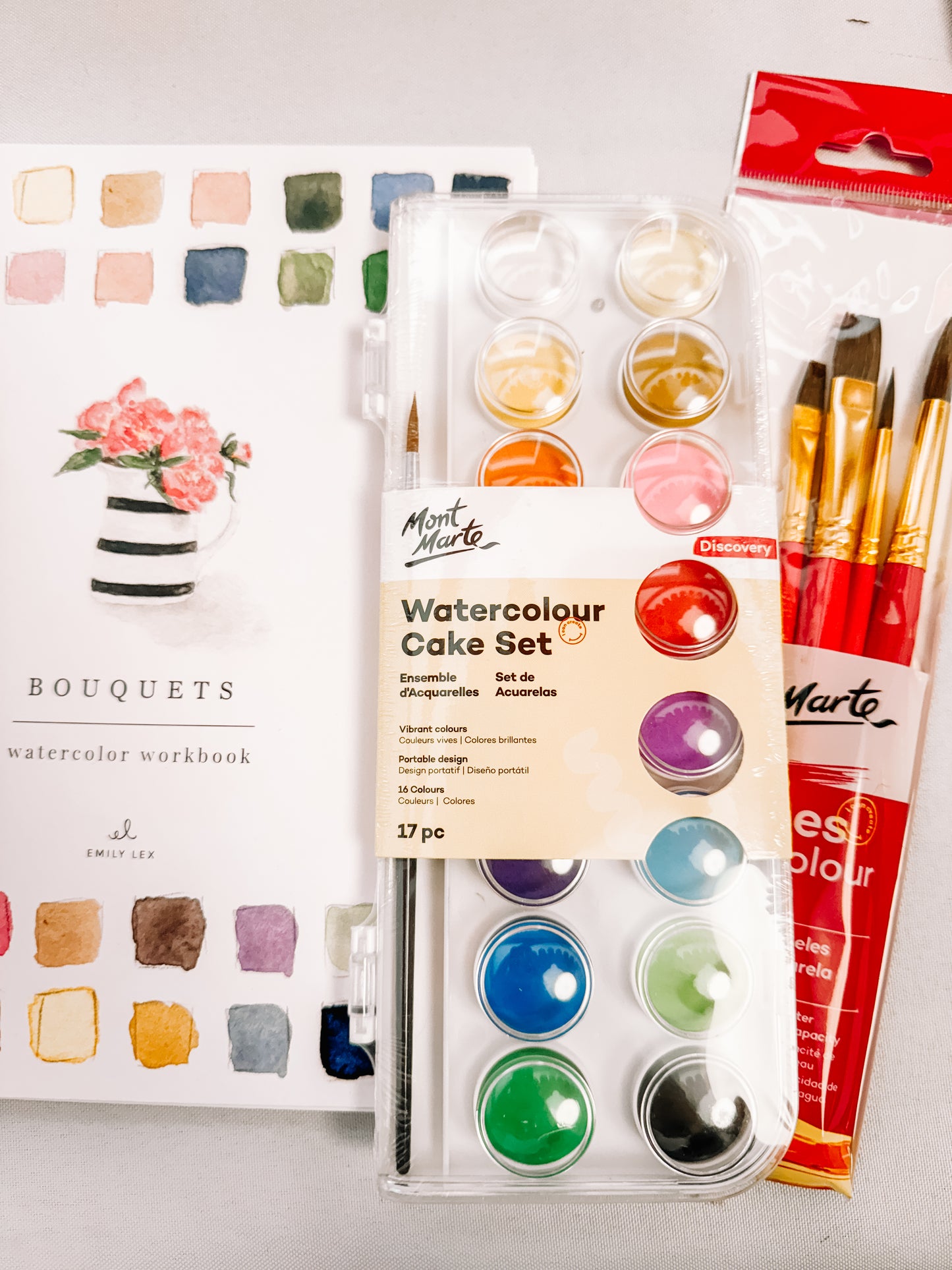 Bouquet Watercolor Workbook Bundle