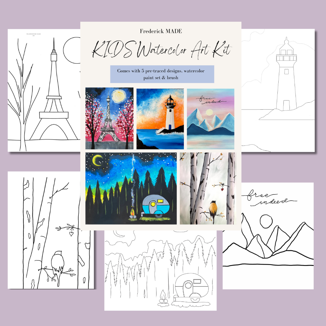 Kids Watercolor Kit - Scenes