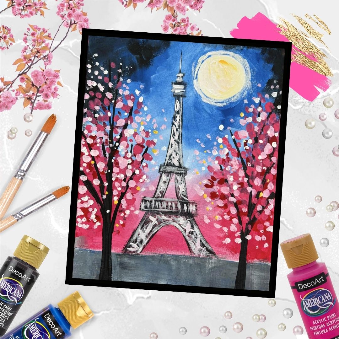 Paris at Night Paint Kit