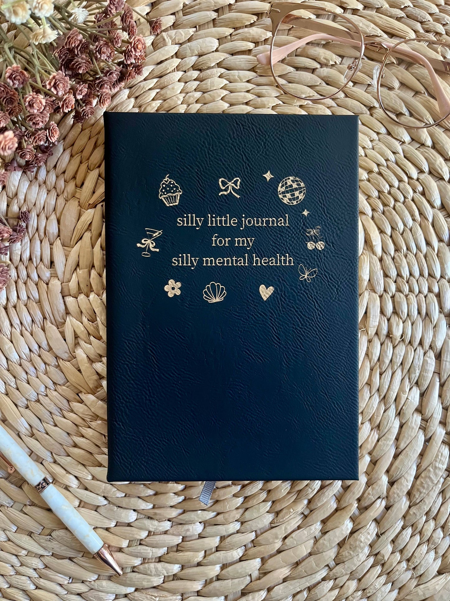 Silly Mental Health Leatherette Journal