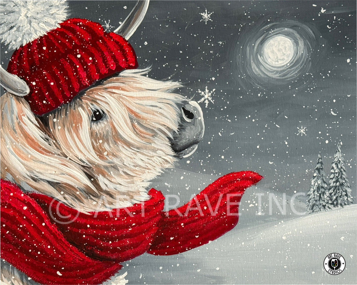 Acrylic Painting with Christy - November 22 Highland Cow