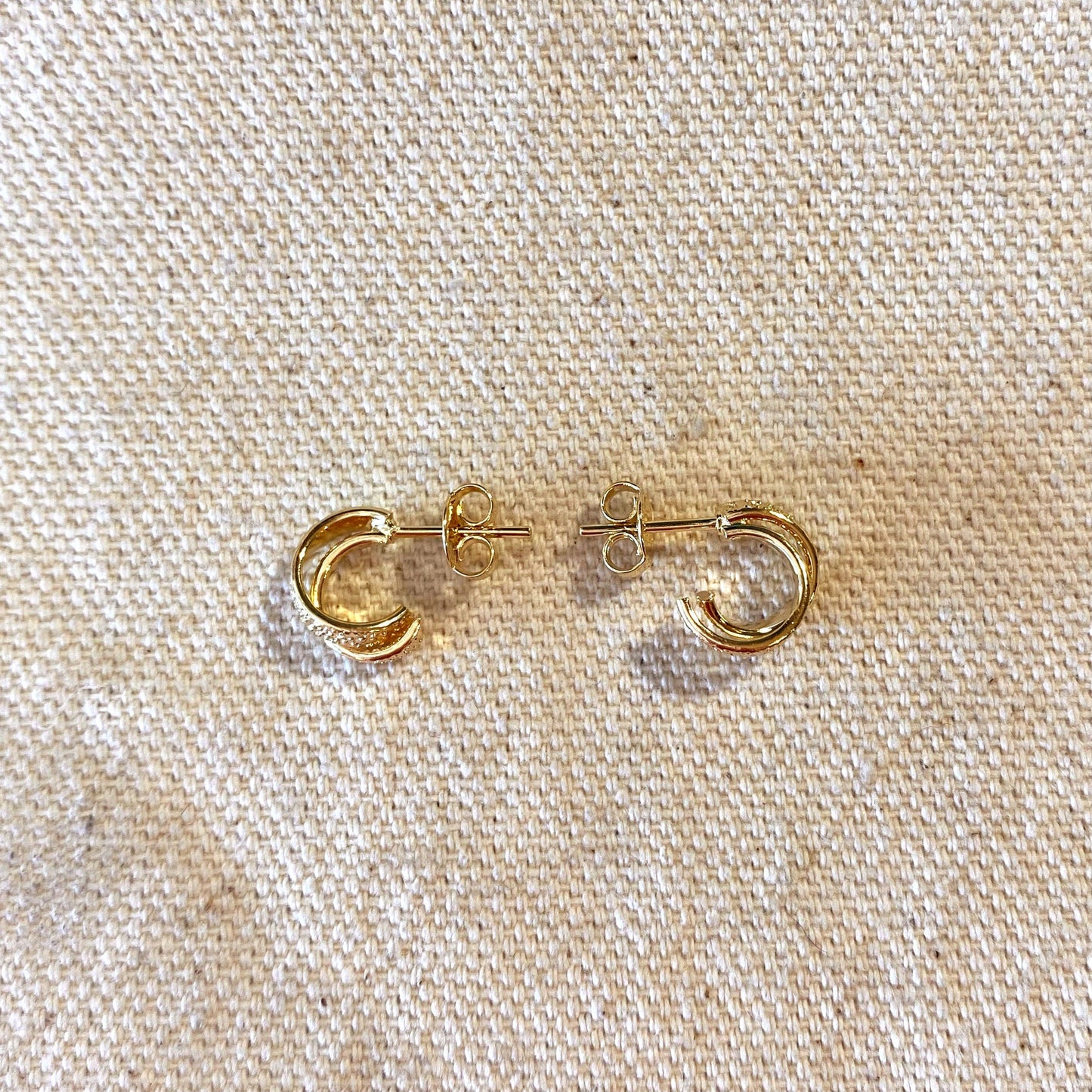 Gold Filled Mini Twist Hoops