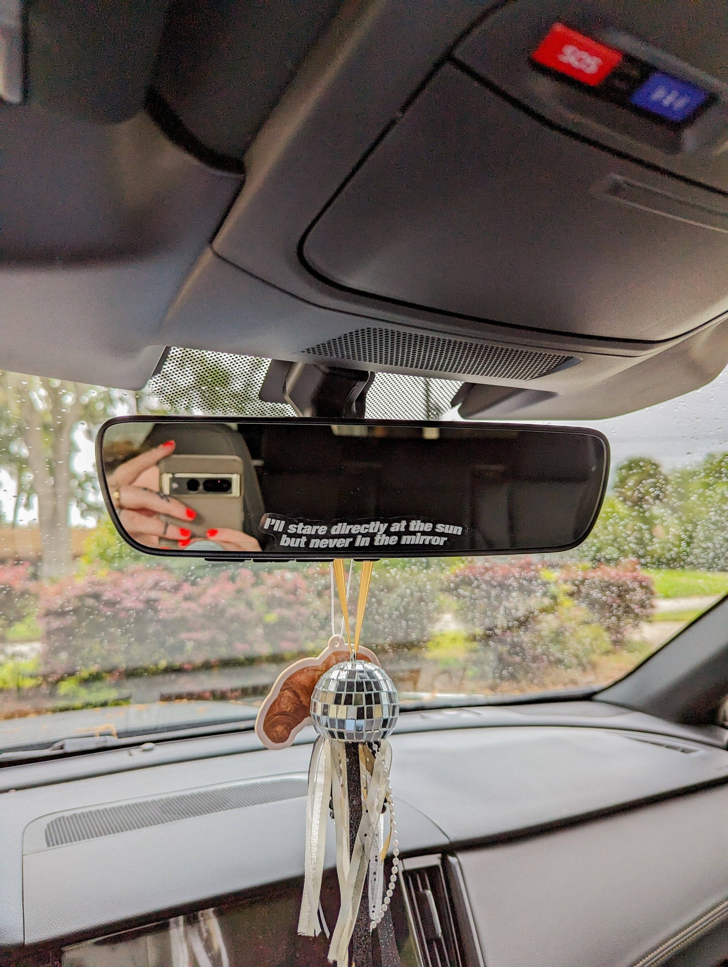 Anti-hero car mirror decal