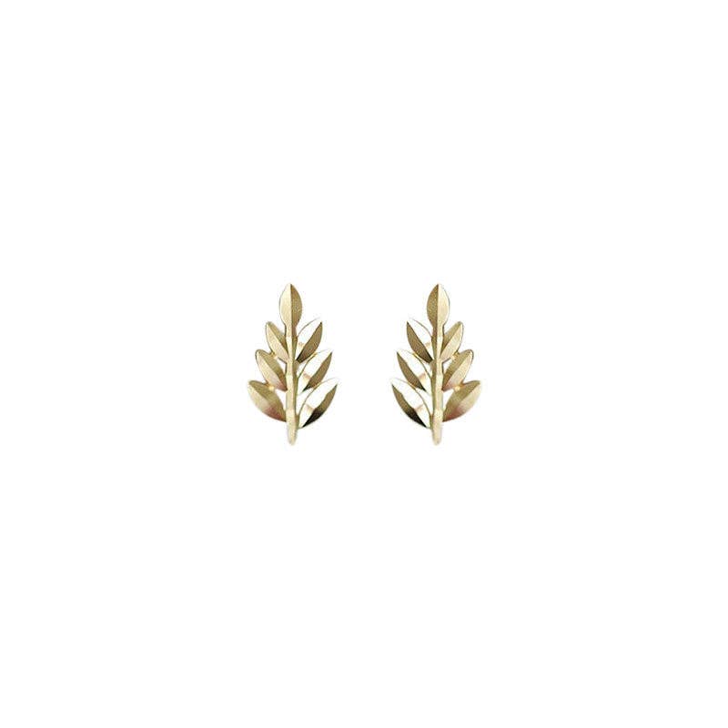 Leaf Stud Earrings