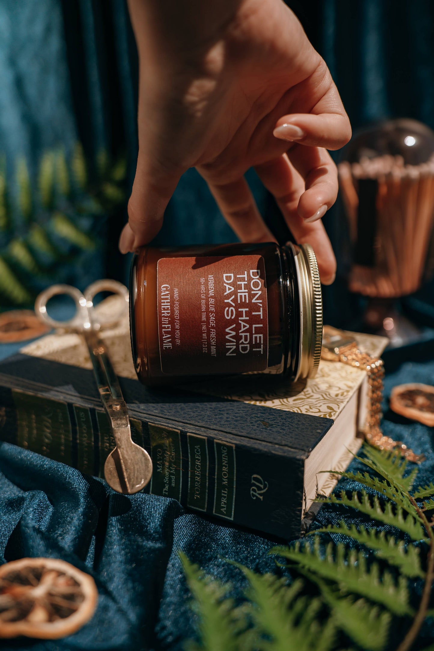 Don't Let The Hard Days Win Wood Wick Candle
