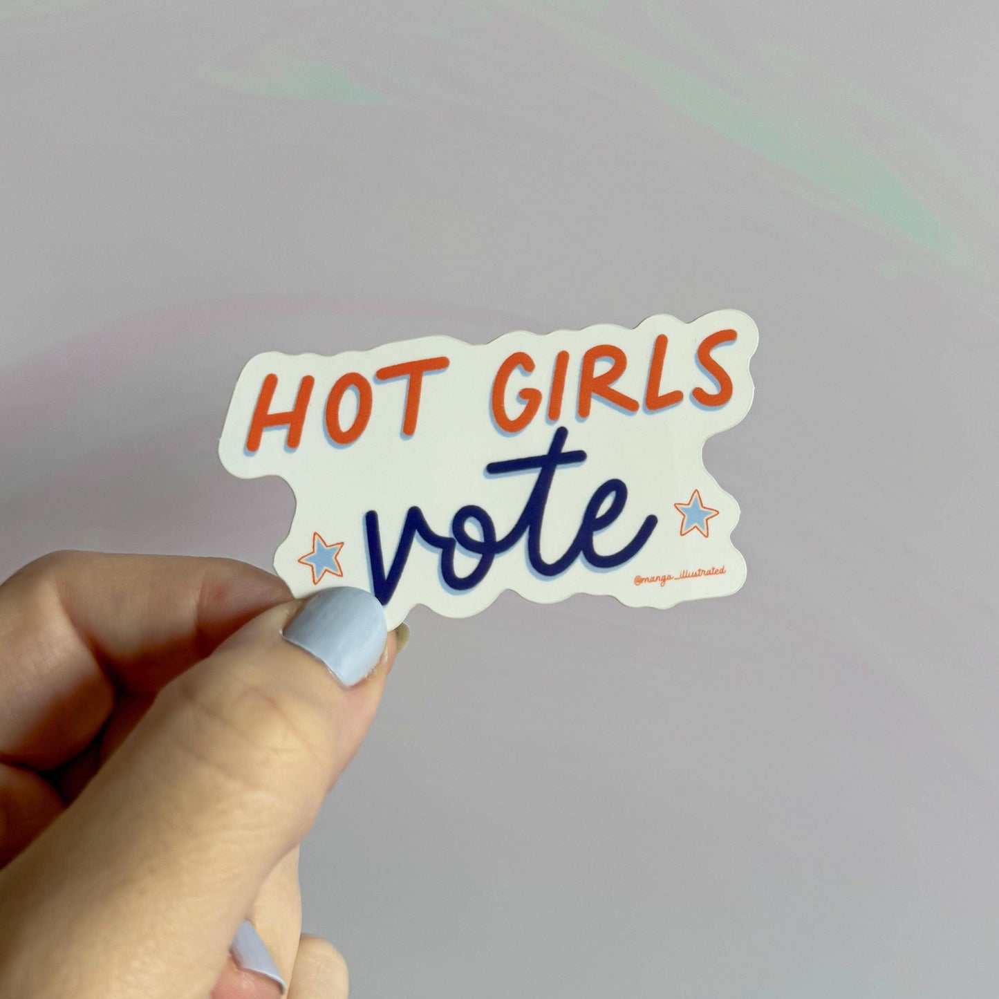 Hot girls vote sticker