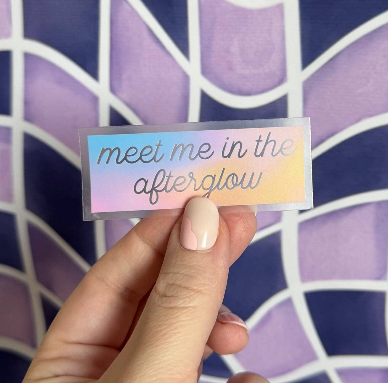 CLEAR Meet me in the afterglow sticker