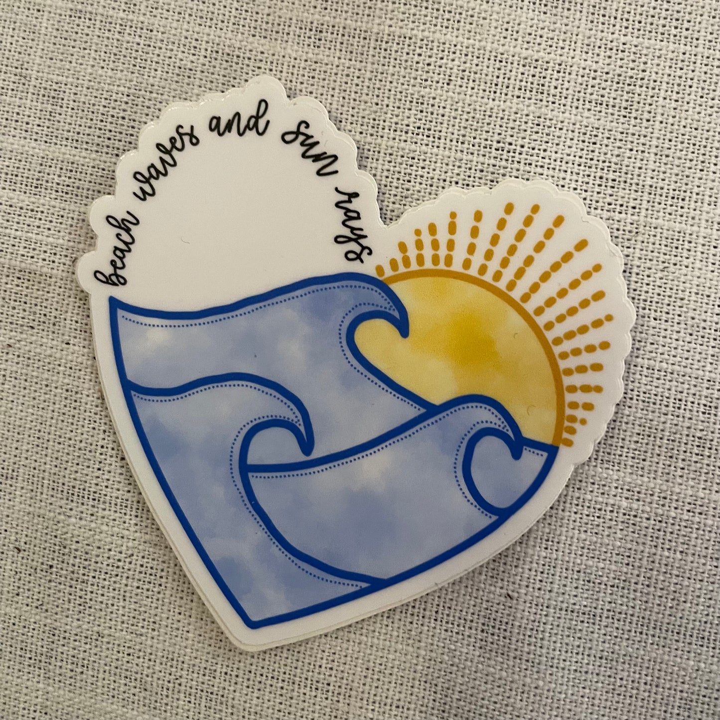 Beach waves sticker