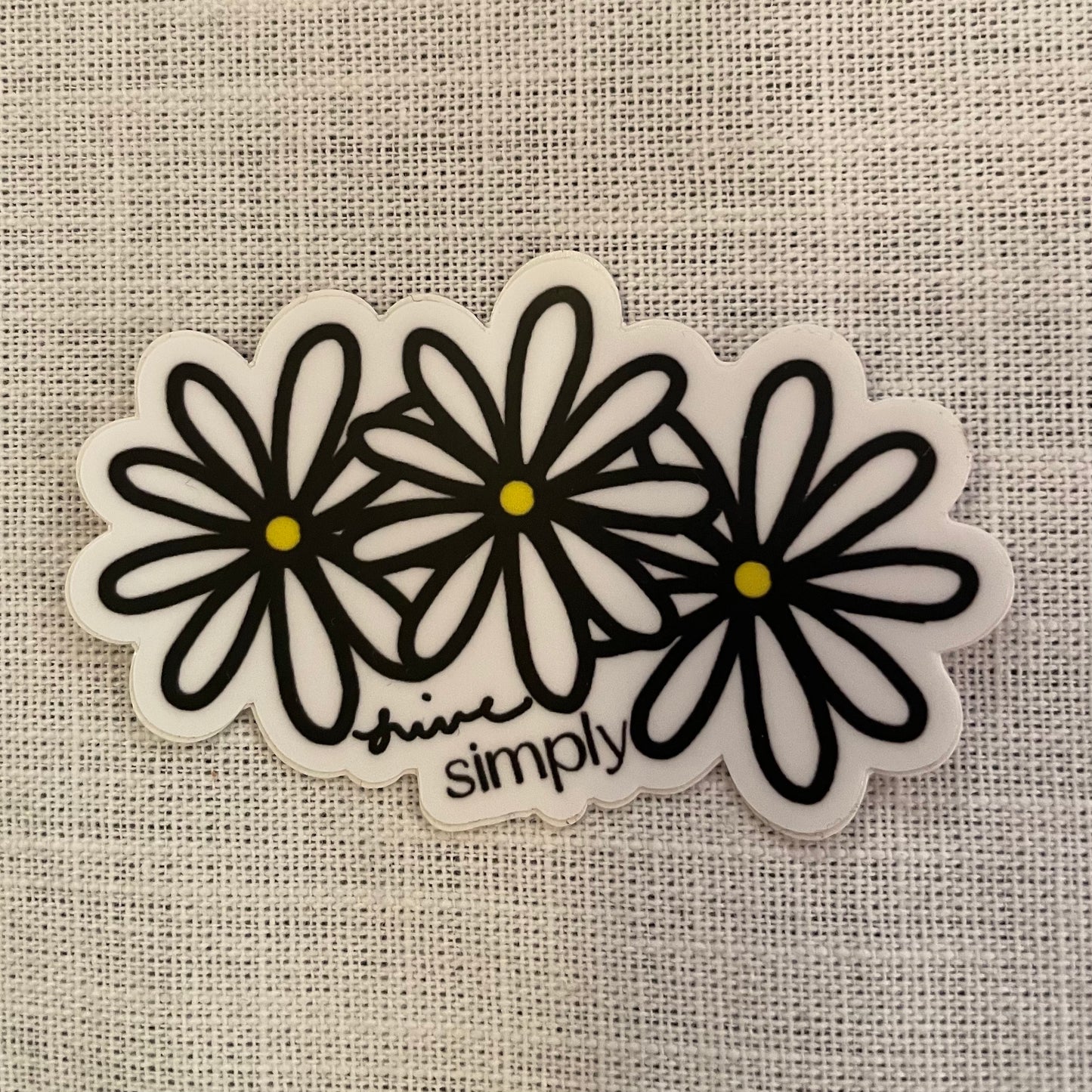 Live simply sticker
