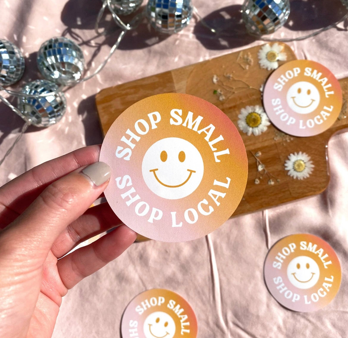 Shop small sticker
