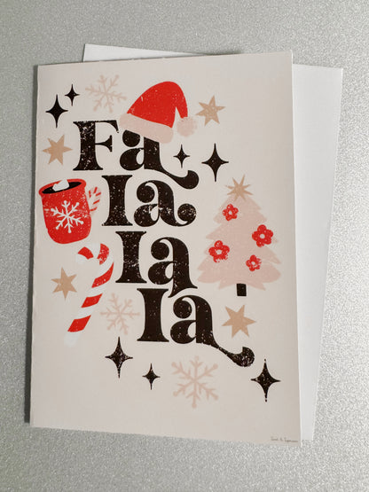 Fa La La Christmas Card