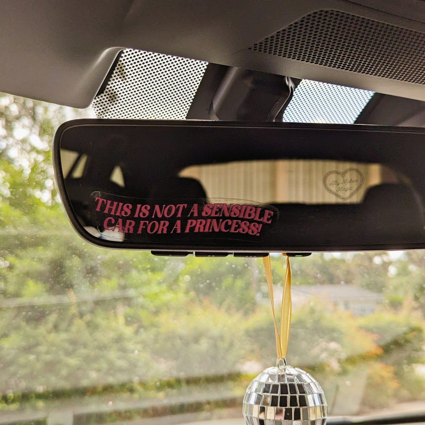 Not a sensible car for a princess decal